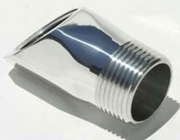 MEZIERE 1" NPT male to 1" NPT female, 45 degree angle Inlet Fitting Adapter, Polished Finish MZWP1045U Autofit
