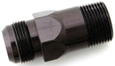 MEZIERE 1" NPT Male To #12AN hose connection, Black Finish Inlet fitting, for 100 series electric water pumps MZWP1012S Autofit