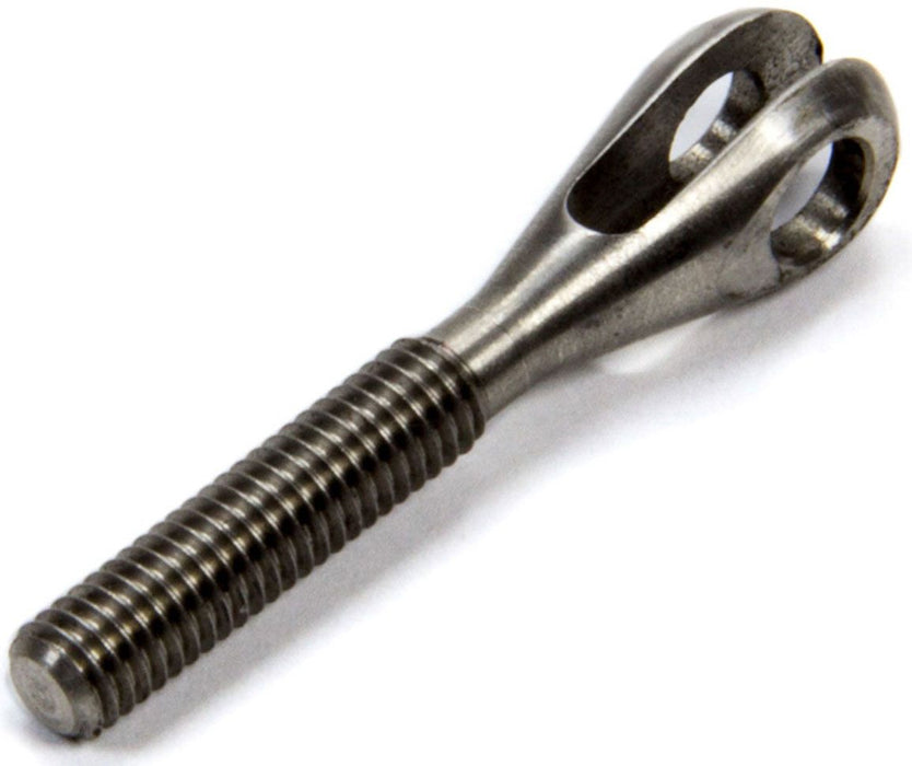 MEZIERE 10-32 L/H Male Thread, 1/8" Slot With 3/16" Bolt Hole Threaded Clevis Stainless Steel MZTC1032L Autofit