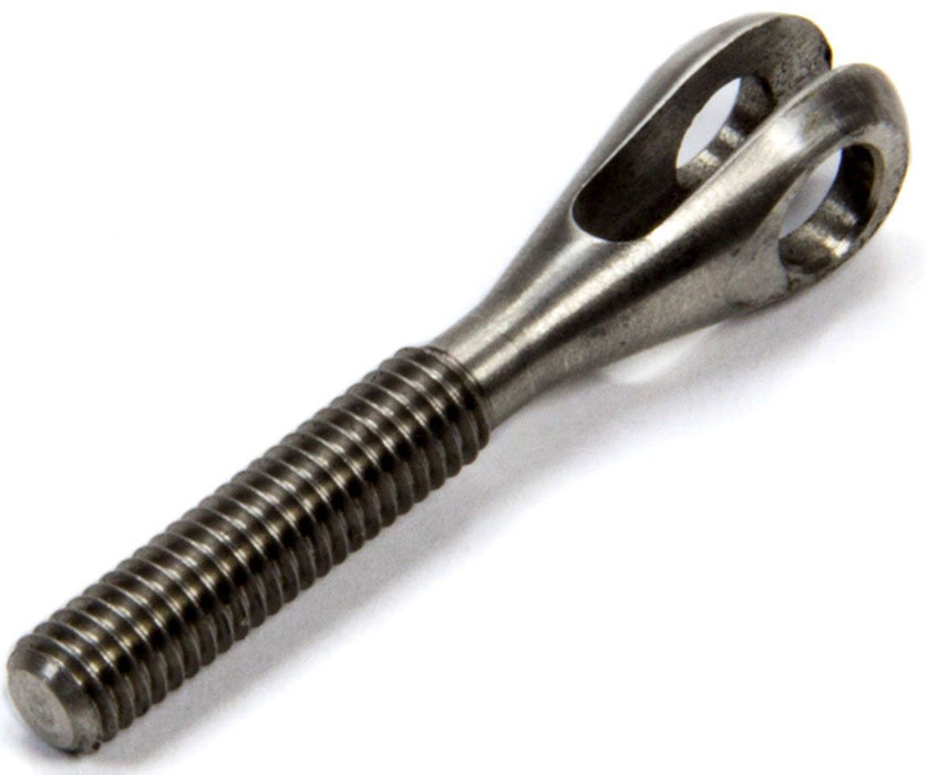 MEZIERE 10-32 R/H Male Thread, 1/8" Slot With 3/16" Bolt Hole Threaded Clevis Stainless Steel MZTC1032 Autofit