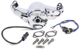 MEZIERE 35GPM, standard motor Big Block Chev Electric Water Pump, Chrome Finish MZWP100C Autofit