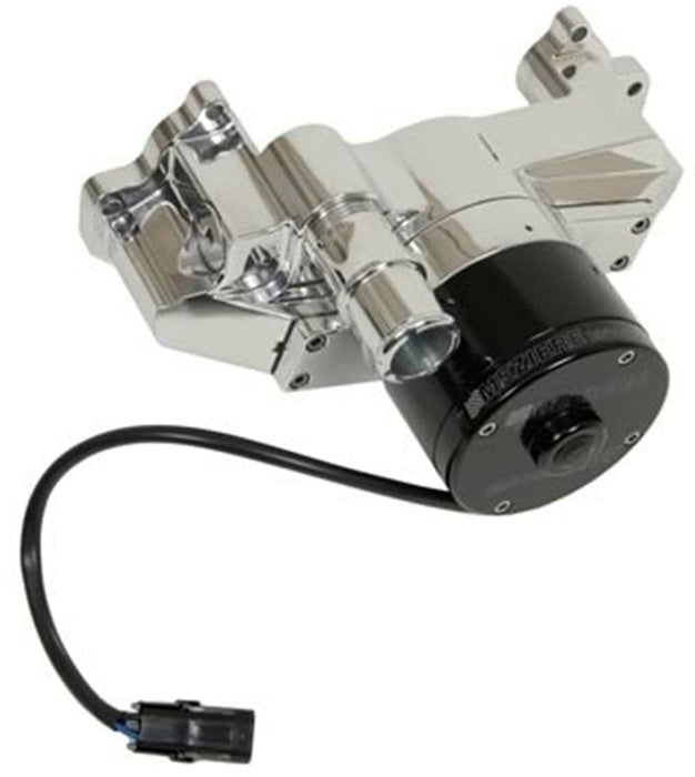 MEZIERE 35GPM, standard motor GM LS1 thru LS8 Electric Water Pump, Chrome Finish MZWP119C Autofit