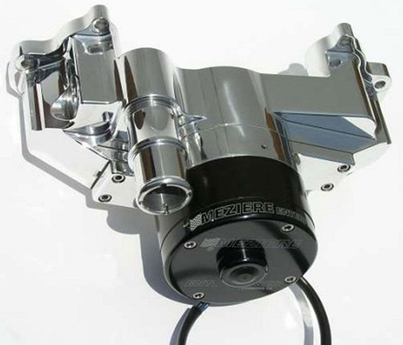 MEZIERE 35GPM, standard motor GM LS1 thru LS8 Electric Water Pump, Polished Finish MZWP119U Autofit