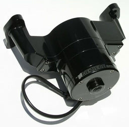 MEZIERE 35GPM, standard motor Small Block Chev Electric Water Pump, Black Finish MZWP101S Autofit