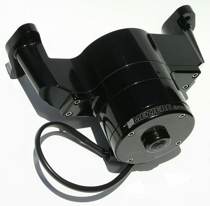 MEZIERE 35GPM, standard motor Small Block Chev Electric Water Pump, Black Finish MZWP101S Autofit