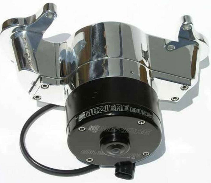 MEZIERE 35GPM, standard motor Small Block Chrysler Electric Water Pump, Polished Finish MZWP114U Autofit