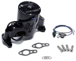 MEZIERE 42GPM, Heavy Duty motor Small Block Chev Electric Water Pump, Black Finish MZWP101SHD Autofit