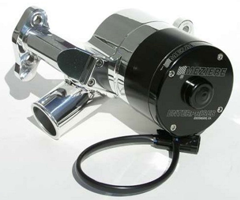 MEZIERE 55GPM,Standard Motor Electric Water Pump, Fits Small Block Chev, High Flow Style, Polished Finish MZW Autofit