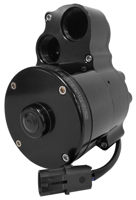 MEZIERE 55GPM, standard motor Electric Water Pump, remote mount inline, 1 in 2 out, Black Finish MZWP337S Autofit