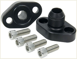 MEZIERE Black Finish Block Adapters For Remote Pump System, Fits Small Block Chev MZWP8116ANS Autofit