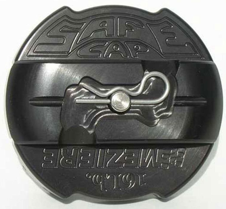 MEZIERE Black Finish SafeCap Billet Locking Radiator Cap, 16lb. MZWCC301 Autofit