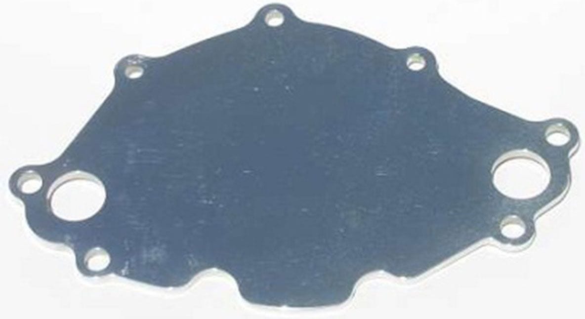 MEZIERE Early 221/289, Mates To WP111 Pump Small Block Ford Backing plate, Polished Finish MZWP112U Autofit