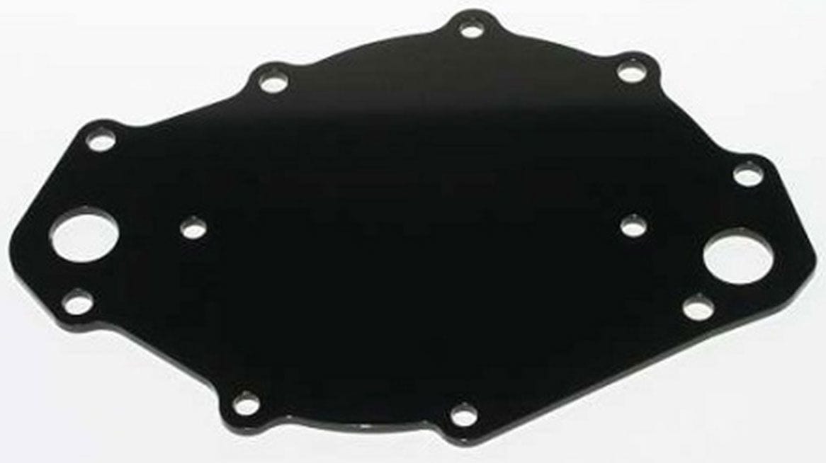 MEZIERE mates to WP108/WP308 pump Big Block Ford 429/460 Backing Plate, Black Finish MZWP109S Autofit