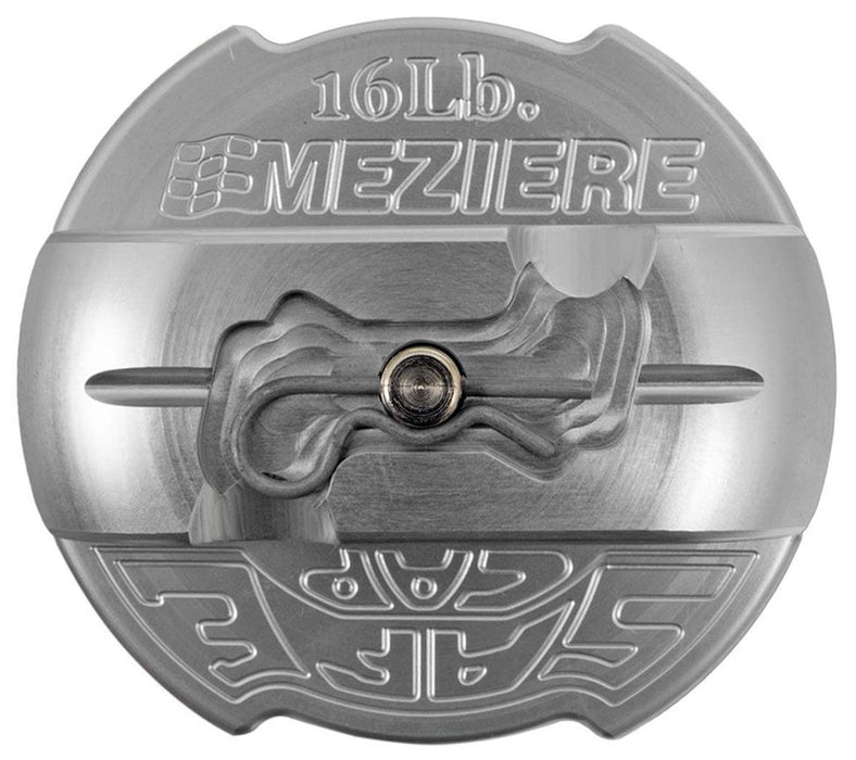 MEZIERE Natural Finish SafeCap Billet Locking Radiator Cap, 16lb. MZWCC300 Autofit