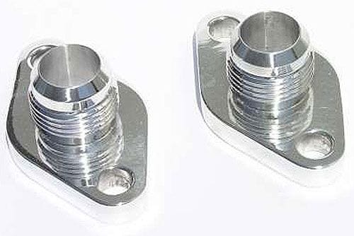 MEZIERE Polished Finish Block Adapters For Remote Pump System, Fits Small Block Chev MZWP8116ANU Autofit