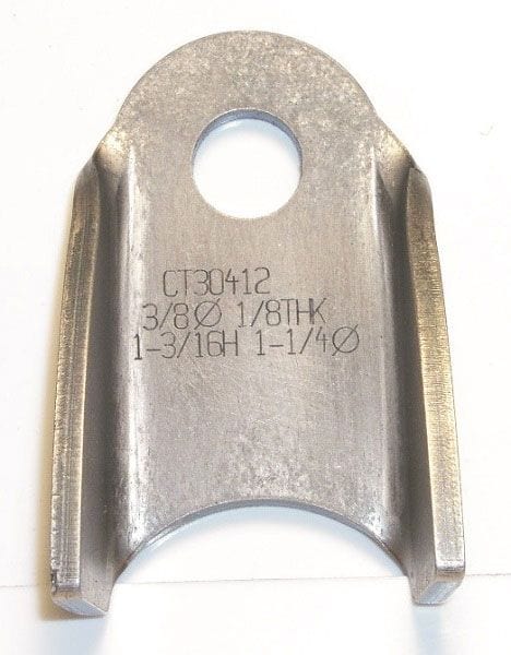MEZIERE Suit 1-1/4" Tube (Bent 2 Sides) With 3/8" Hole (Qty: 2) Weld-On Bent Tab 4130 Steel MZCT30412C Autofit
