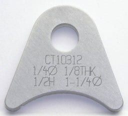 MEZIERE Suit 1-1/4" Tube With 1/4" Hole (Qty: 4) Weld-On Flat Tab 4130 Steel MZCT10312C Autofit