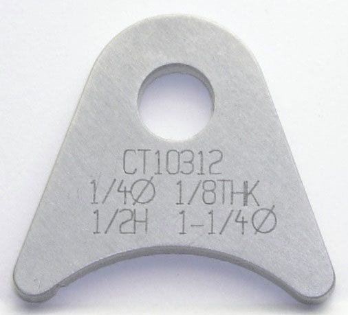 MEZIERE Suit 1-1/4" Tube With 1/4" Hole (Qty: 4) Weld-On Flat Tab 4130 Steel MZCT10312C Autofit