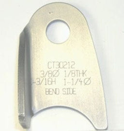 MEZIERE Suit 1-1/4" Tube With 3/8" Hole (Qty: 20) Weld-On Tab Bent Left 4130 Steel MZCT30212B Autofit