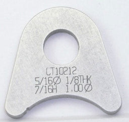 MEZIERE Suit 1" Tube With 5/16" Hole (Qty: 4) Weld-On Flat Tab 4130 Steel MZCT10212C Autofit