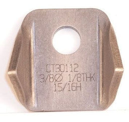 MEZIERE Suit Flat Surface (30° Bend) With 3/8" Hole (Qty: 2) Weld-On Bent Tab 4130 Steel MZCT30112C Autofit