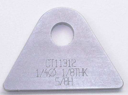 MEZIERE Suit Flat Surface With 1/4" Hole (Qty: 20) Weld-On Flat Tab 4130 Steel MZCT11312B Autofit