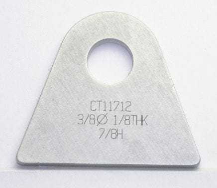 MEZIERE Suit Flat Surface With 3/8" Hole (Qty: 20) Weld-On Flat Tab 4130 Steel MZCT11712B Autofit