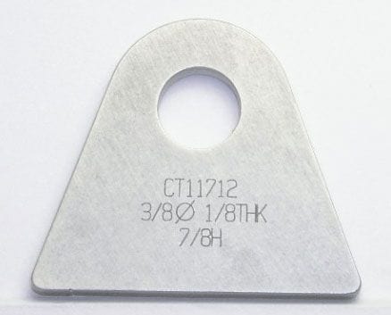 MEZIERE Suit Flat Surface With 3/8" Hole (Qty: 4) Weld-On Flat Tab 4130 Steel MZCT11712C Autofit