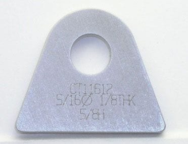 MEZIERE Suit Flat Surface With 5/16" Hole (Qty: 20) Weld-On Flat Tab 4130 Steel MZCT11612B Autofit