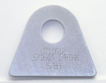 MEZIERE Suit Flat Surface With 5/16" Hole (Qty: 4) Weld-On Flat Tab 4130 Steel MZCT11612C Autofit