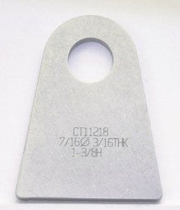 MEZIERE Suit Flat Surface With 7/16" Hole (Qty: 4) Weld-On Flat Tab 4130 Steel MZCT11218C Autofit