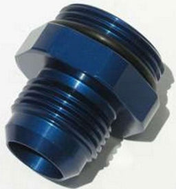 MEZIERE Water Pump Fitting, #16AN O-Ring to #12AN Flare, Blue Finish MZWP16012B Autofit