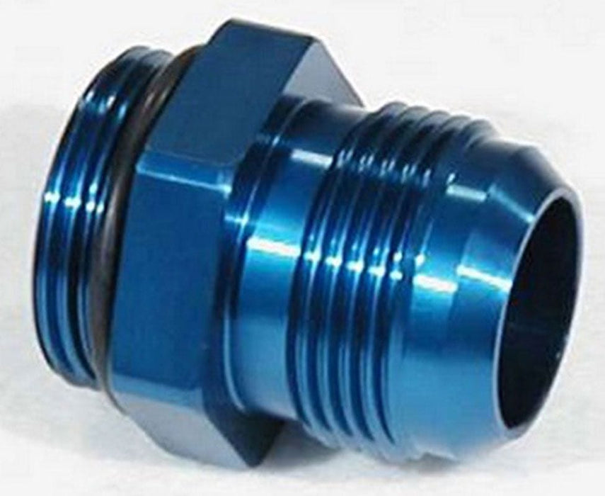 MEZIERE Water Pump Fitting, #16AN O-Ring To #16AN Flare, Blue Finish MZWP16016B Autofit