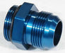 MEZIERE Water Pump Fitting, #16AN O-Ring To #16AN Flare, Blue Finish MZWP16016B Autofit