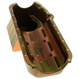 MILODON Pan Capacity 6 Quart (5.7L), 8 1/4" Deep SB Chev Oil Pan Suit LH Dipstick (1955-79) MI30908 Autofit