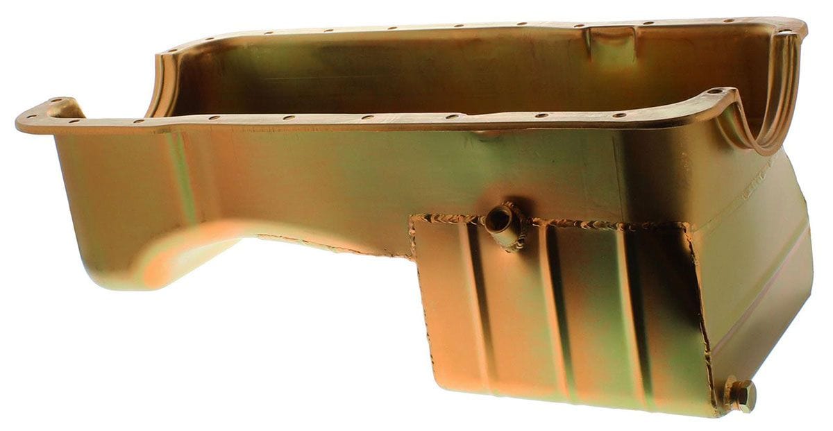 MILODON Pan Capacity 7 Quart (6.6L), 8 1/4" Deep SB Ford 302 5.0L Rear Pickup Oil Pan MI31125 Autofit