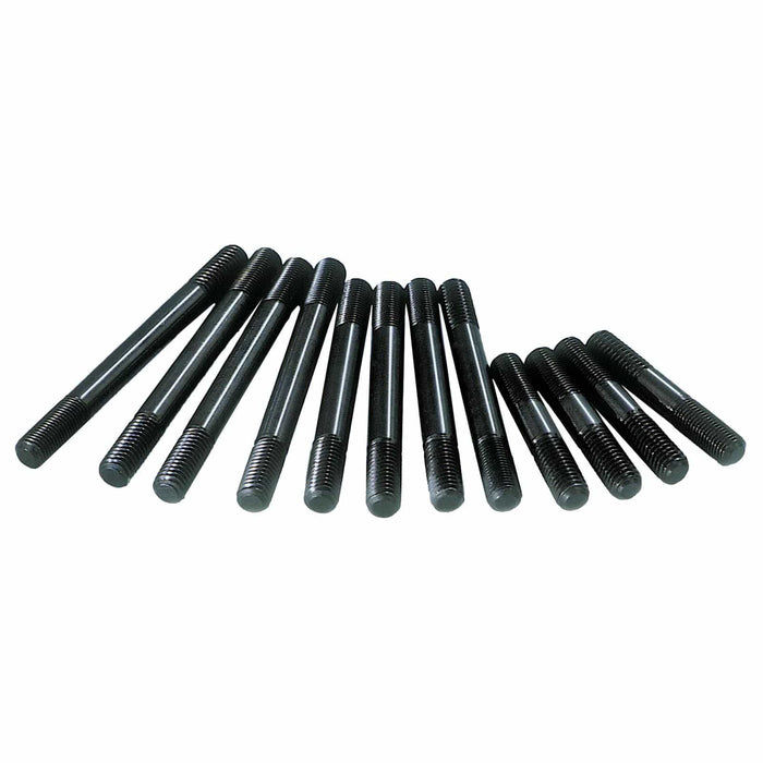 MILODON Suit Ford 302-351C, 351-400M Chromoly Hex Head Stud Kit, Black Oxide MI80175 Autofit