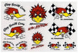 MOONEYES 10 Assorted Die Cut Stickers Clay Smith Sticker Sheet MNCSD23 Autofit