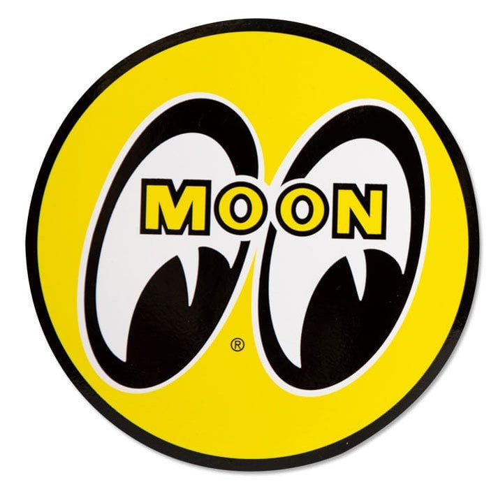 MOONEYES 12" O.D Yellow Eyeball Sticker MNDM031 Autofit