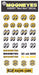 MOONEYES 32 Sticker assortment, 3-3/4" x 6-1/2" Sticker Sheet MNDM067 Autofit