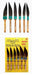 MOONEYES 6 Pinstripe Brush Sizes Mack Brush Set Series 20 MNIG091 Autofit