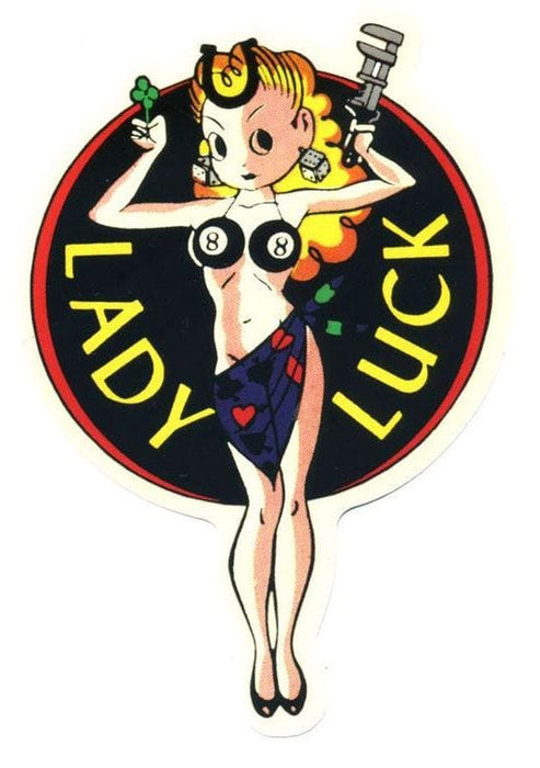 MOONEYES 6" Tall Lady Luck Sticker MNLL1-6 Autofit