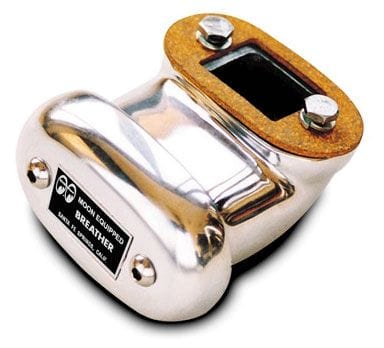MOONEYES 90 Degree Low Boy Finned Breather, Polished MNMP1800LBF Autofit