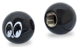 MOONEYES Black Moon Ball (Set Of 2) Valve Stem Caps MNAA111MQ Autofit