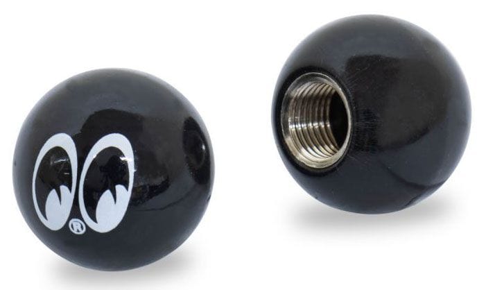 MOONEYES Black Moon Ball (Set Of 2) Valve Stem Caps MNAA111MQ Autofit