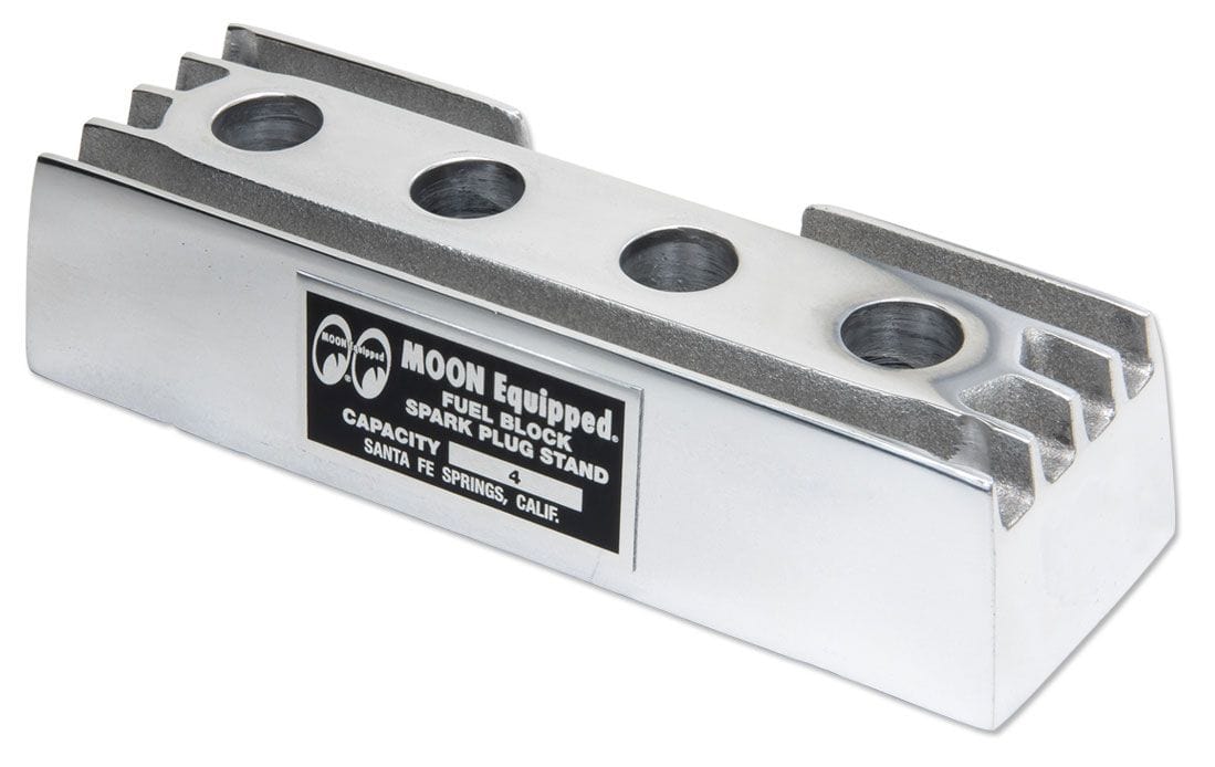 MOONEYES Finned Cast Aluminium 4 Port Outlet Fuel Block MNMP1012 Autofit