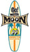 MOONEYES Go With Moon Logo, 9" x 5" Surfboard Sticker MNDM147 Autofit
