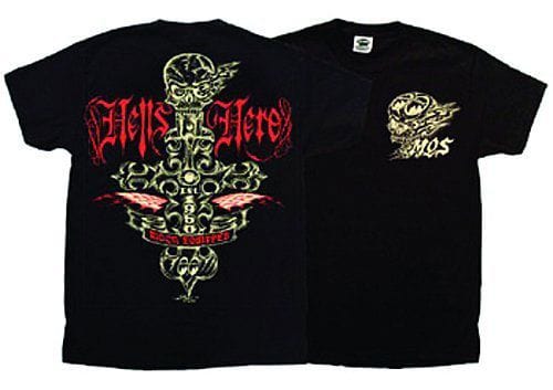 MOONEYES Hells Hero Mooneyes T Shirt - Medium MNMQT055BKM Autofit