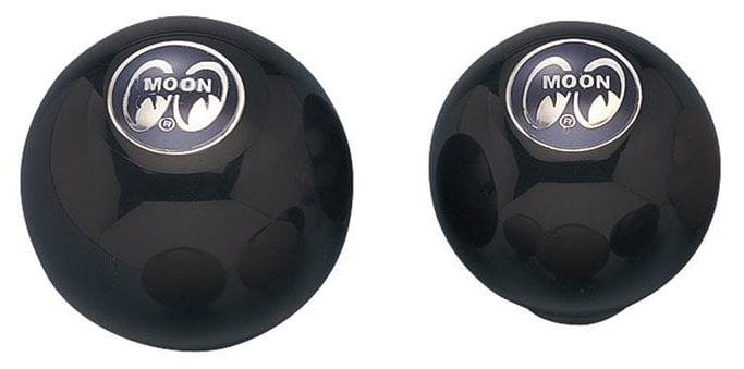 MOONEYES Large Black Knob With Black Moon Logo Shifter Knob MNMP021BBL Autofit