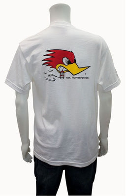 MOONEYES Large Mr Horsepower White T-Shirt MNCST06WHL Autofit